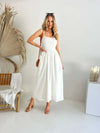 THE ISLA DRESS - COTTON  DRESS IN WHITE