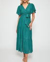 Sage Bump friendly Maxi Tierred dress 