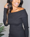 ESTELLE KNIT DRESS - IN BLACK