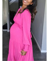 WILLOW MAXI DRESS - IN MAGENTA