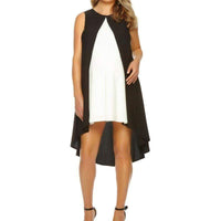 Chic Maternity Dress Monochrome Maternity Dress