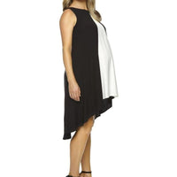 Chic Maternity Dress Monochrome Maternity Dress