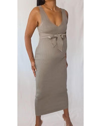 Chic Maternity Dress Nicole Knitted Bump Friendly Dress