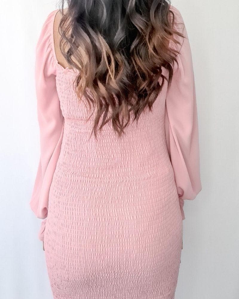 Chic Maternity Dress Stacey Shirred Maternity Dress