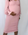 Chic Maternity Dress Stacey Shirred Maternity Dress