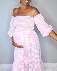Chic Maternity Dresses Emmy Gingham Dress