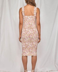 Chic Maternity Dresses Sierra Shirred Bump Friendly Dress in Pink