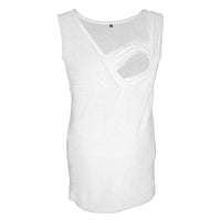 Chic Maternity Top Sia Nursing Tank Top in White